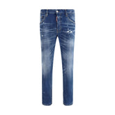 Dsquared² Blue Cotton Slim Fit Jeans